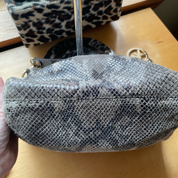 Michael Kors Fulton Shoulder Tote in Python Embossed Leather - Picture 15 of 16